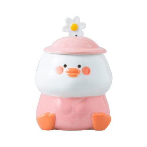 Cute 3D Duck Coffee Mug - Pink