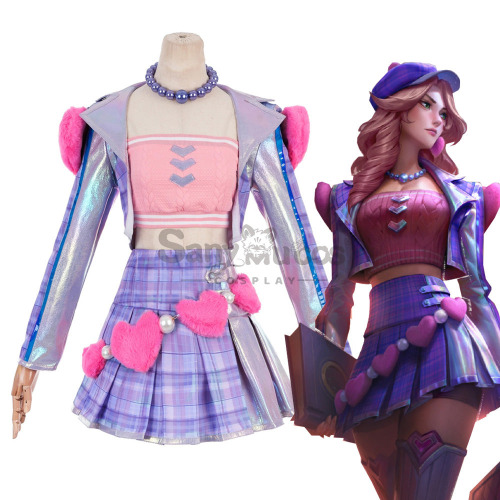【Valentine's Day  14% OFF CODE: VAL14】【In Stock】Game League of Legends Cosplay Heartthrob Caitlyn Cosplay Costume - XL