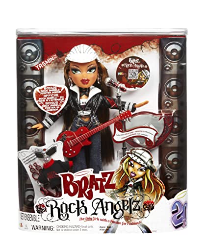 Bratz Rock Angelz 20 Yearz Special Edition Fashion Doll - YASMIN - Includes Guitar, Outfits, Accessories, Poster, & More - Fan Favourite Rerelease - Collectable - For Collectors & Kids Ages 7+