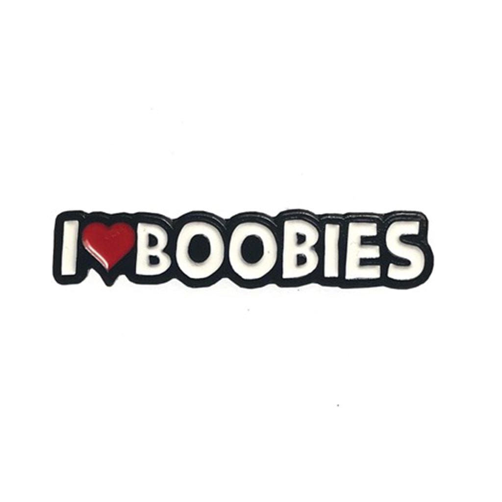 I Heart Boobies Enamel Pin