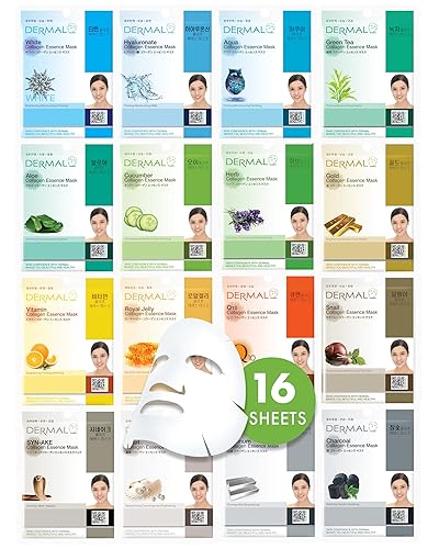 DERMAL 16 Face Mask Combo Pack