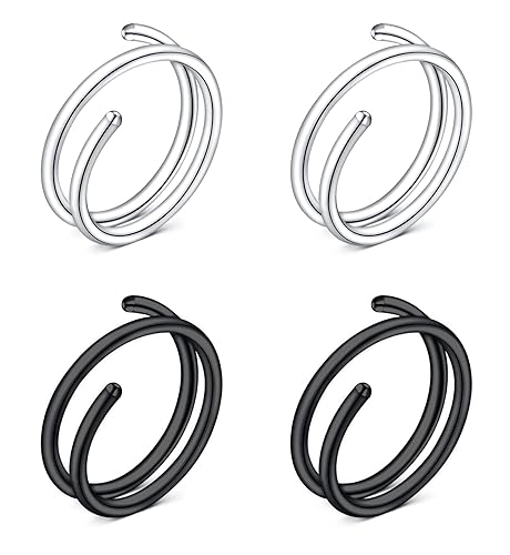18G Double Nose Rings