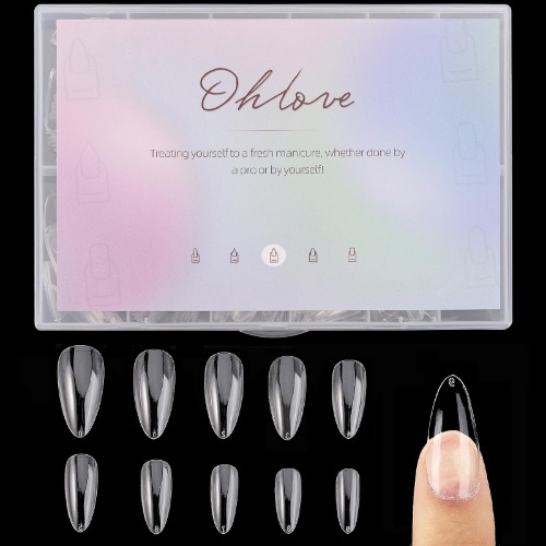 Clear Acrylic Nails 500pcs 
