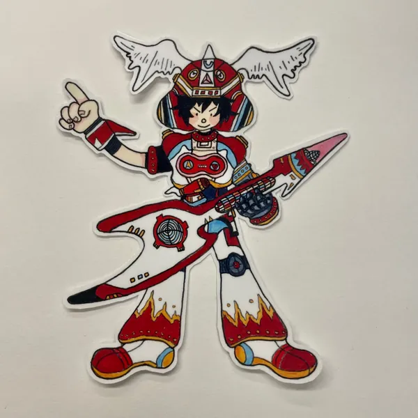 U-1 Gitaroo Man Vinyl Sticker