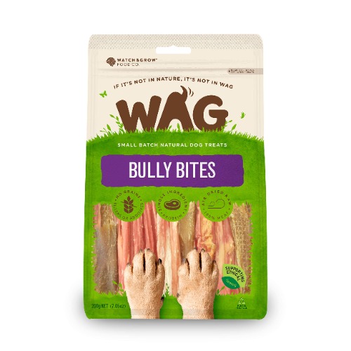 WAG Bully Bites Dog Treat, 200g