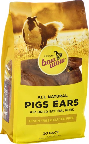 Bow Wow- Pigs Ears Dog Treats, 10 Pack