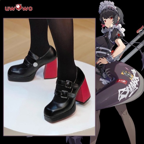Uwowo Game Zenless Zone Zero/ZZZ Ellen Joe Maid Cosplay Shoes - 44