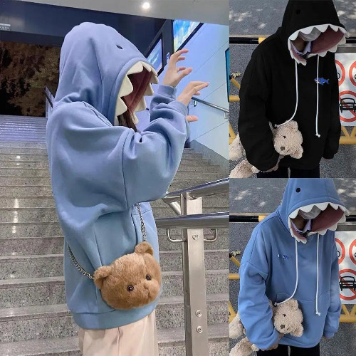 Shark Hoodie - Blue / L
