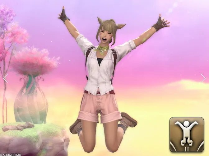 Joyous Leaping Emote