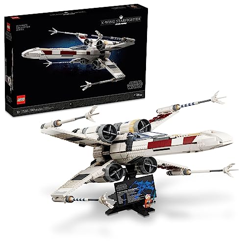 Lego Star Wars Ultimate Collector Series X-Wing Starfighter 75355 Building Set for Adults, Star Wars Collectible for Build and Display with Luke Skywalker Minifigure, Fun Gift Idea for Star Wars Fans