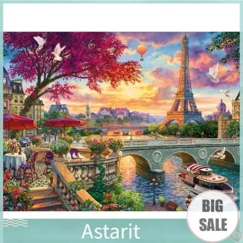 5D Eiffel Tower Diamond Painting