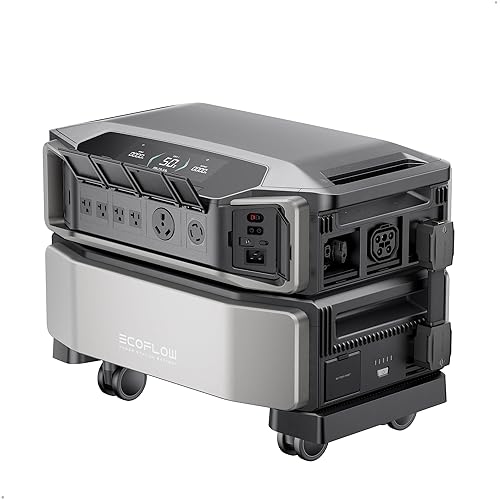 EF ECOFLOW DELTA Pro Ultra 6144Wh Power Station, 120/240V 7200W AC Output, Lifepo4 Home Battery Backup Expandable to 90kWh, 2H to Full Charge, Solar Generator for Home Use, Emergency, Camping, RV - DELTA Pro Ultra