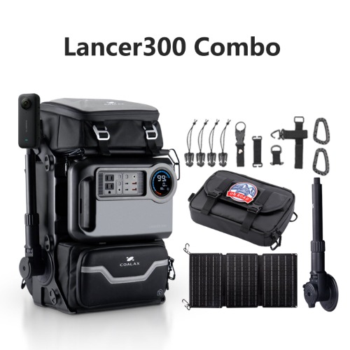 Lancer300 Modular Outdoor Backpack with Power and Magic Arm | Lancer300 Combo / Black