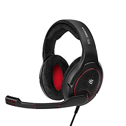 EPOS I Sennheiser GAME ONE Gaming Headset, Open Acoustic, Noise-canceling mic, Flip-To-Mute, XXL plush velvet ear pads, compatible with PC, Mac, Xbox One, PS4, Nintendo Switch, and Smartphone - Black. - Black - Headset
