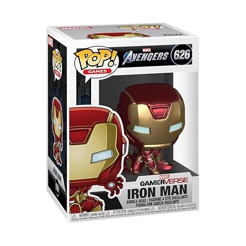 Funko POP! Marvel: Marvel Avengers Game-Iron Man - (Stark Tech Suit) - Figurine En Vinyle À Collectionner - Idée De Cadeau - Produits Officiels - Jouets Pour Les Enfants Et Adultes - Video Games Fans - Standard - Multicolore