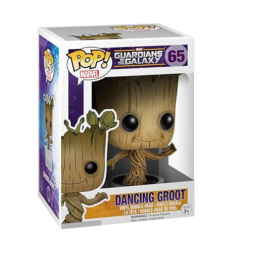 Funko Pop! Marvel: Guardians Of The Galaxy - Dancing Groot - LES GARDIENS DE LA GALAXIE - Figurine en Vinyle à Collectionner - Idée de Cadeau - Produits Officiels - Jouets pour les Enfants et Adultes - 1 - Multicolore
