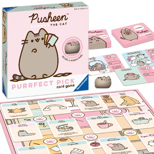 Ravensburger Pusheen Purrfect Pick: A Family Game for Cat Lovers and Pusheen Fans Ages 8 and Up