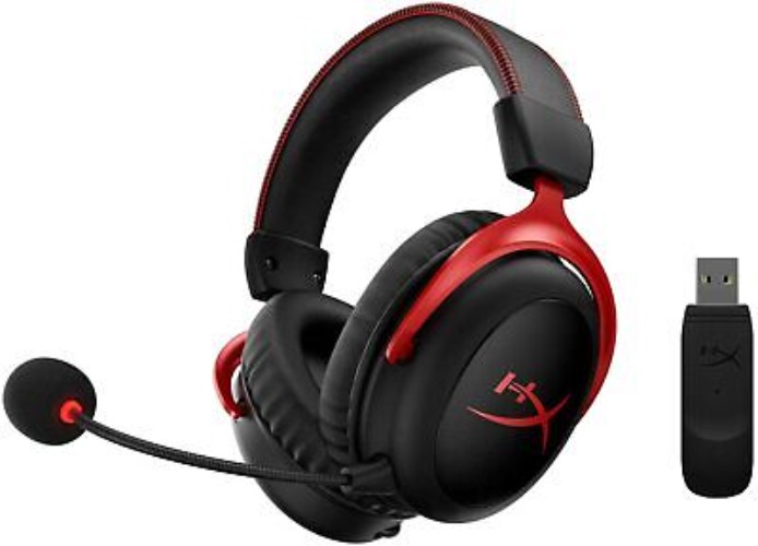 HYPERX CLOUD II WIRELESS GAMING HEADSET BLACK/RED  