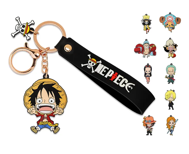 YJacuing Anime One Piece Fish-Man Island Saga Collection Blind Box Charm, Cute Collectible PVC Keychain