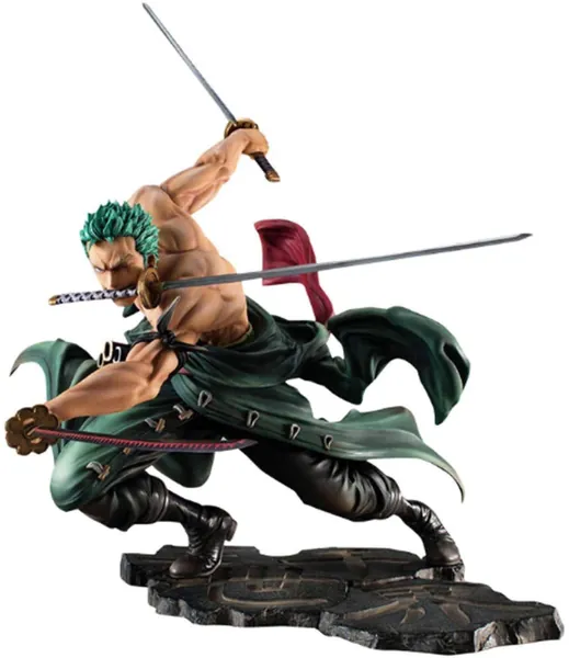 Action Figures Roronoa Zoro Anime Figure One Piece Three Blades SA-Maximum Ver PVC Action Figures Character Collectible Model Statue Toys