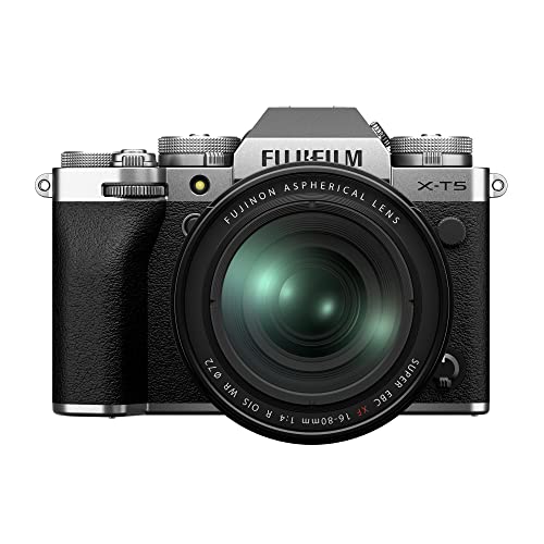 Fujifilm X-T5 Mirrorless Digital Camera XF16-80mm Lens Kit - Silver - Silver - w/ XF16-80mm Lens