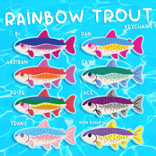 Rainbow Trout Pride Charm