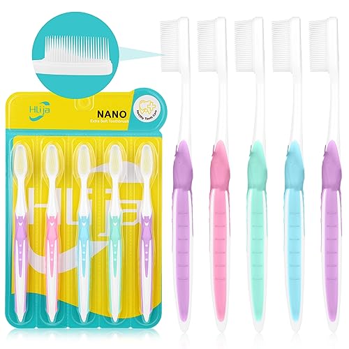 Silicone Bristle Toothbrushes (5 Pack)