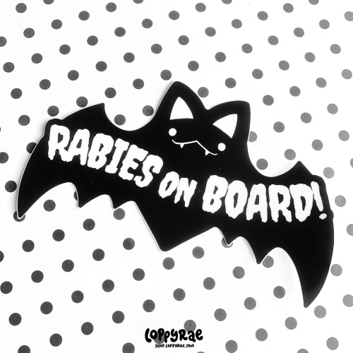 "Rabies on Board" Bumper Sticker