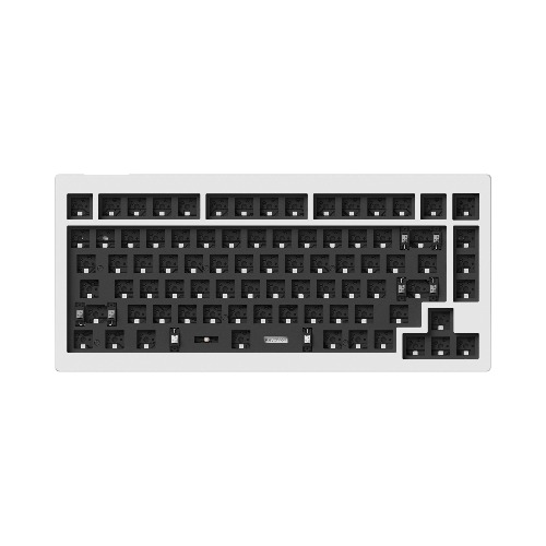 Keychron V1 QMK Custom Mechanical Keyboard | Barebone / Shell White / Barebone
