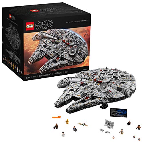 LEGO Star Wars Ultimate Millennium Falcon 75192 Expert Building Kit and Starship Model, Best Gift and Movie Collectible for Adults (7541 Pieces) - Standard