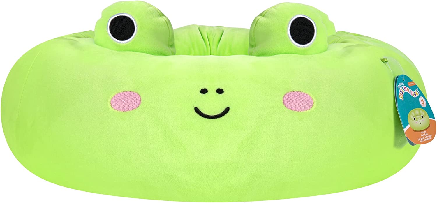 Squishmallows 24-Inch Wendy Frog Pet Bed - Medium Ultrasoft Official Squishmallows Plush Pet Bed - Medium