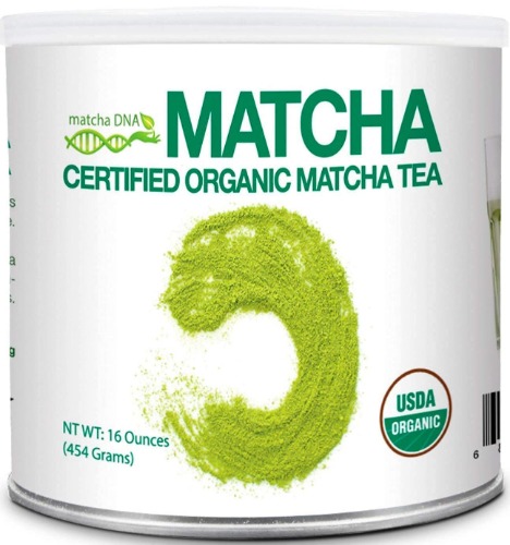 MATCHA DNA Certified Organic Matcha Green Tea Powder (16 oz TIN CAN) - 1 Pound (Pack of 1)