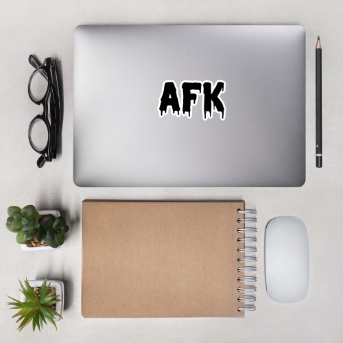 AFK | Bubble-free stickers - 5.5″×5.5″