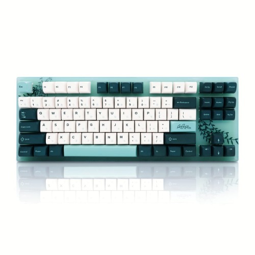 Womier K87 TKL Keyboard, Hot Swappable Mechanical Keyboard, 87 Keys Custom Gaming Keyboard, 75% RGB Keyboard with Botanical Keycaps for PC MAC PS4 Xbox Laptop - Gateron G Pro Red Switch - Red Switch