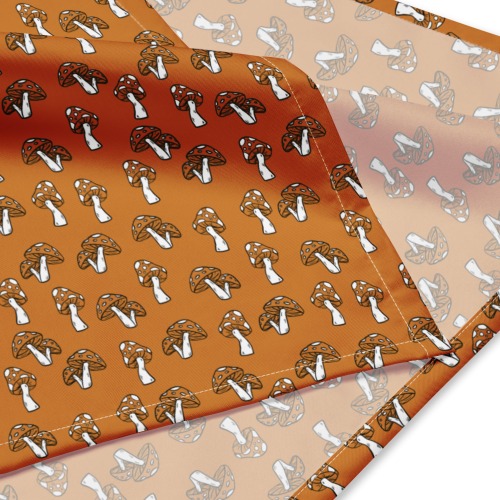 Mushies | All-over print bandana | Cozy Gamer - M