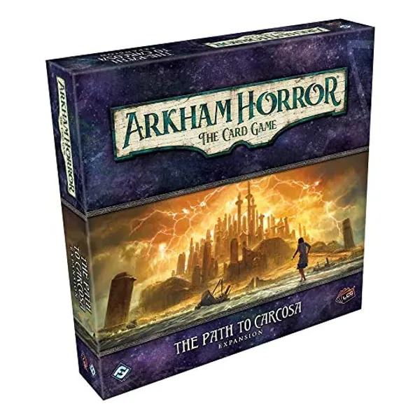 
                            Arkham Horror The Card Game Path to Carcosa Deluxe EXPANSION | Horror Game | Mystery Game | Cooperative Card Game | Ages 14+ | 1-2 Players | Average Playtime 1-2 Hours | Made by Fantasy Flight Games
                        