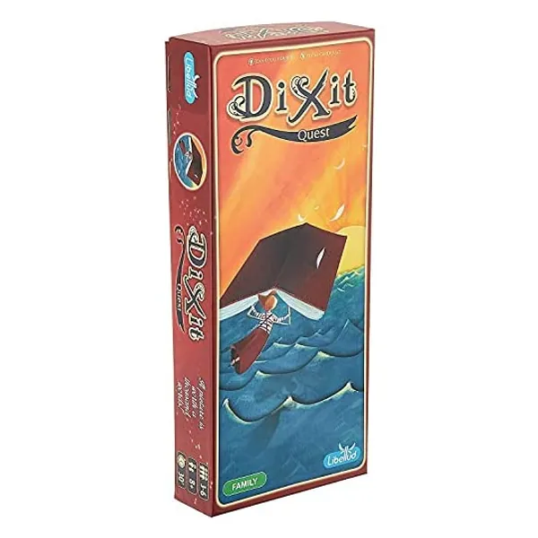 
                            Dixit Quest Board Game EXPANSION | Storytelling Game for Kids and Adults | Fun Family Board Game | Creative Kids Game | Ages 8 and up | 3-6 Players | Average Playtime 30 Minutes | Made by Libellud
                        