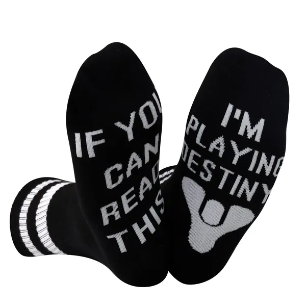 2PAIRS Game Fans Gift If You Can Read This I'M Playing Game for BFF Video Gamers Socks