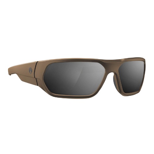 Magpul Radius Sunglasses Tactical Ballistic Military Eyewear Shooting Glasses for Men - Flat Dark Earth Frame Gray Lens with Silver Mirror (Polarized)