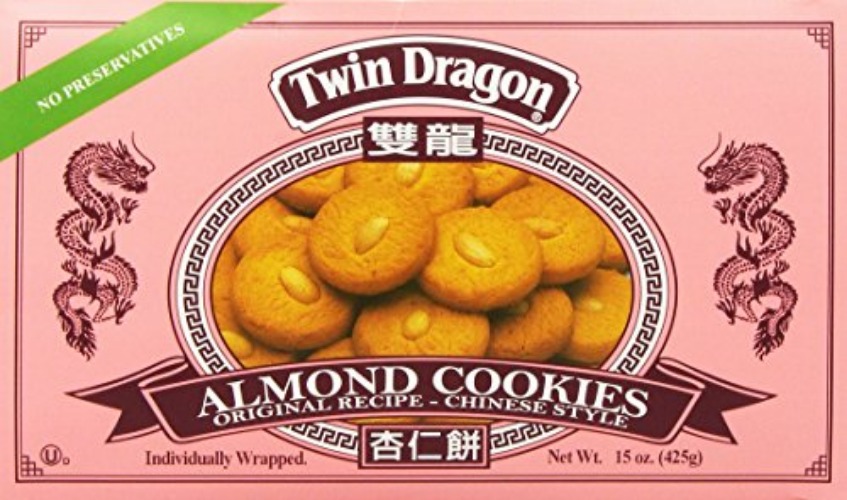 Twin Dragon Almond Cookies 15 Oz. - 15 Ounce (Pack of 1)
