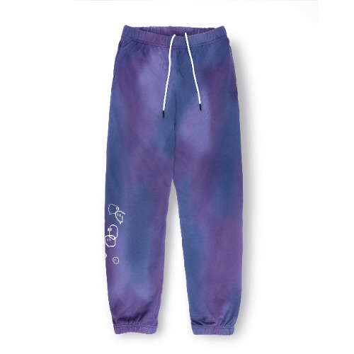 Twitch Fleece Jogger Sweatpant - Orb Tie Dye - Purple Tie Dye - X-Large