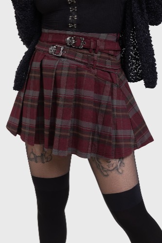 Sable Riot Skirt | S / Red/Black