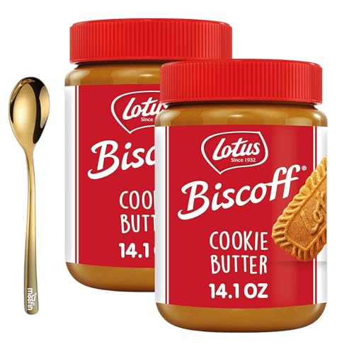Lotus Biscoff Spread, 14 oz - Deliciously Creamy Cookie Butter~ [Pack of 2]