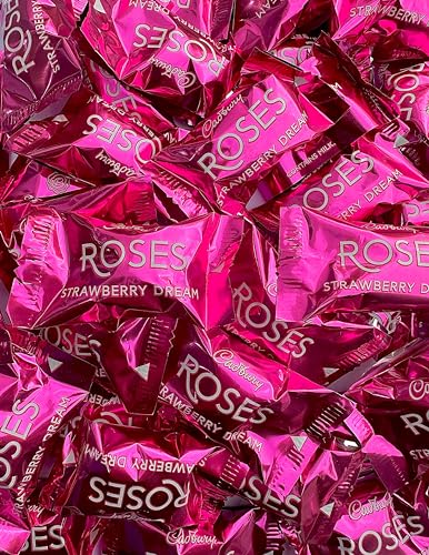 Roses Chocolate Bulk Buy -1kg Bag Of Sweets In Bulk Cheap. Perfect Chocolate Gift for Birthday Party Bag Fillers, Chocolate Hamper, Christmas Stocking Fillers (2x 500g bags)