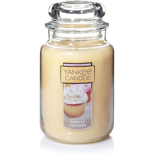 Yankee Candle Company Vanilla Cupcake Large Jar Candle, Cream - Vanilla Cupcake Large Jar