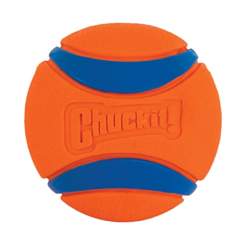 Chuckit! Ultra Ball, Durable Dog Ball High Bounce Rubber Dog Toy, Launcher Compatible, 1 Pack, Medium - 1 Pack - Medium