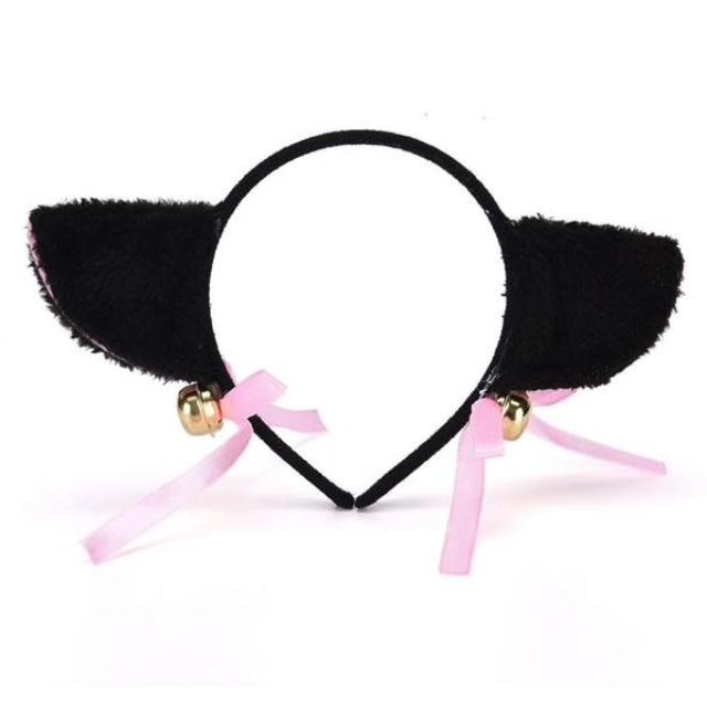 Fuzzy Neko Ears - Black