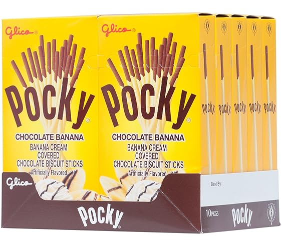 Pocky Biscuit Stick, Chocolate Banana, 2.47 Ounce (Pack of 10) - Chocolate Banana - 2.47 Ounce (Pack of 10)