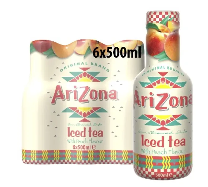 Arizona Ice Tea Peach PET, 6er Pack, EINWEG (6 x 500 g)