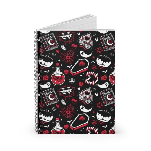 Bloody Vampire Spiral Notebook - OS / Multicolor